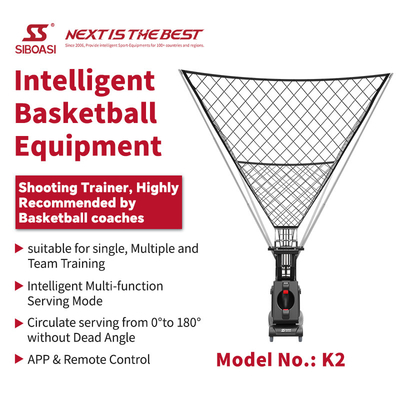 SIBOASI K2 Multiple Angle Trainer APP thông minh &amp; điều khiển từ xa Basketball tự động bắn ném máy đào tạo chuyên nghiệp