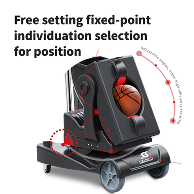 SIBOASI K2 Multiple Angle Trainer APP thông minh &amp; điều khiển từ xa Basketball tự động bắn ném máy đào tạo chuyên nghiệp