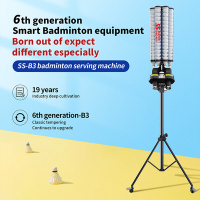 SIBOASI nóng B3 Badminton Shuttlecock Feeder Machine Smart Badminton máy bắn súng cho đào tạo