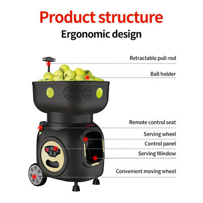 SIBOASI T5 APP Control Mini Shooting Tennis Machine Ball để huấn luyện