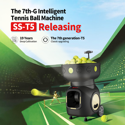 SIBOASI T5 APP Control Mini Shooting Tennis Machine Ball để huấn luyện