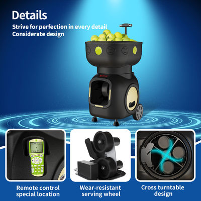 SIBOASI T5 APP Control Mini Shooting Tennis Machine Ball để huấn luyện