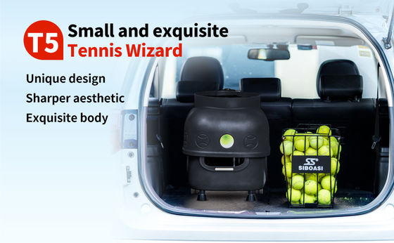 SIBOASI T5 APP Control Mini Shooting Tennis Machine Ball để huấn luyện