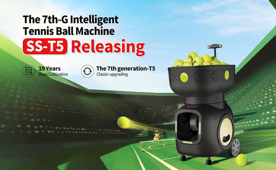 SIBOASI T5 APP Control Mini Shooting Tennis Machine Ball để huấn luyện