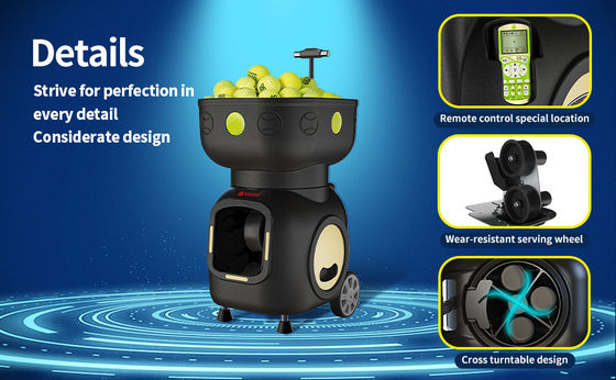 SIBOASI T5 APP Control Mini Shooting Tennis Machine Ball để huấn luyện
