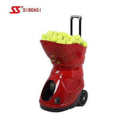 Máy phóng bóng tennis thông minh với điều khiển từ xa LCD và pin bên trong lớn