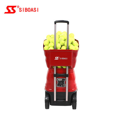 Máy phục vụ bóng tennis cầm tay cho đào tạo cá nhân hoặc chuyên nghiệp với pin bên trong và điều khiển từ xa