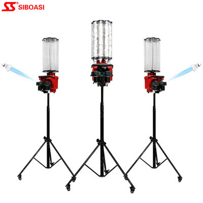 Máy bắn cầu lông tự động 180 quả bóng với góc nâng cao để khởi động cho ăn