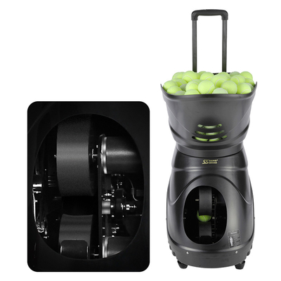 Máy cho ăn tennis 150 quả bóng với điều khiển từ xa LCD