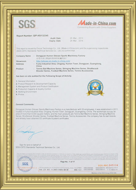 Trung Quốc Dongguan Skyegle Intelligent Technology Co.,Ltd. Chứng chỉ